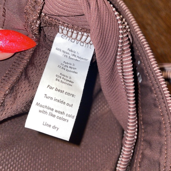 Enavant ENVT Brown Sports Bra Size S - NWOT - Picture 5 of 7